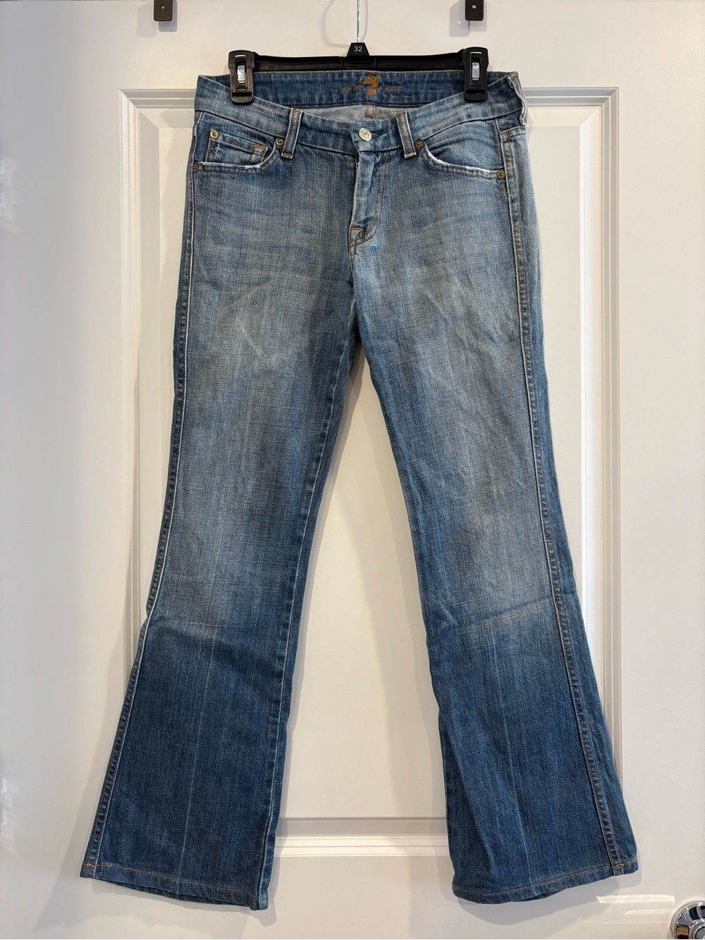 7 For All Mankind Light Blue Bootcut Jeans
